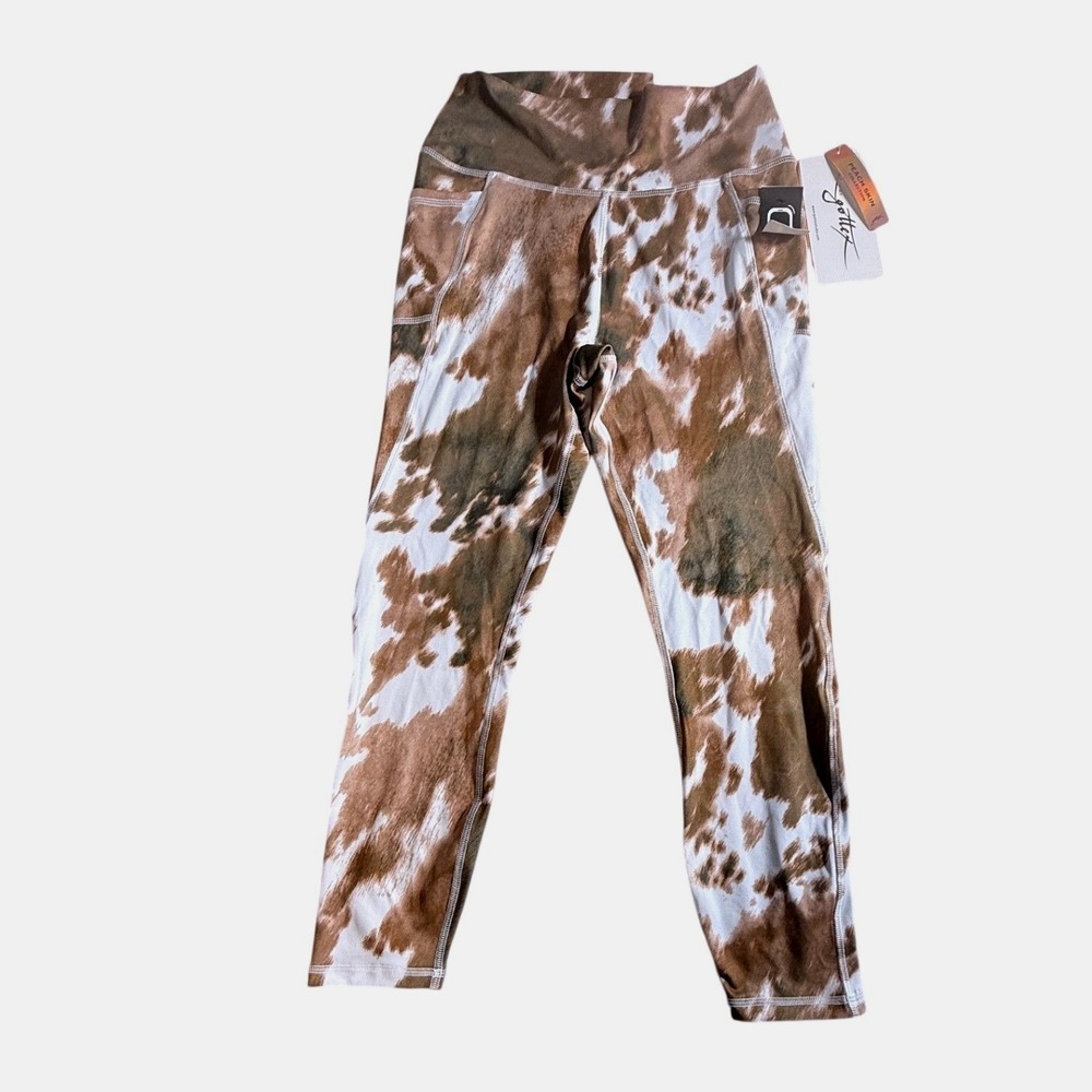 Gottexā Studio Hide Cow Print Inter-Luxe Leggings Medium XGT-BH1005L-983